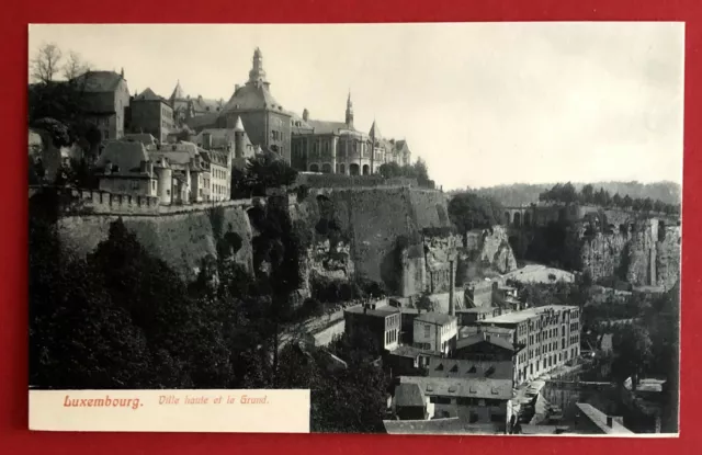 AK LUXEMBOURG um 1910 Ville haute et le Grund mit Fabrik ( 71011