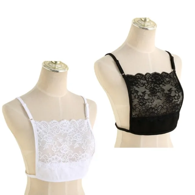 Lace Privacy Invisible Bra Modesty Panel Cleavage Cover Anti Peep
