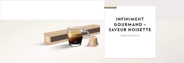 * Nespresso Limited Edition Orig: 460 X Hazelnut Biscuit Nespresso Coffee Pods