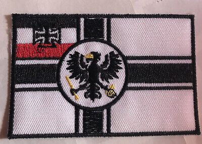 Deutschland Stemma Reale Aquila Imperiale Tedesco Nero Bandiera Softair PVC Patch 