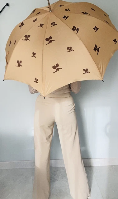 Parapluie pliant à monogramme marron - RAIN S | GERARD DAREL