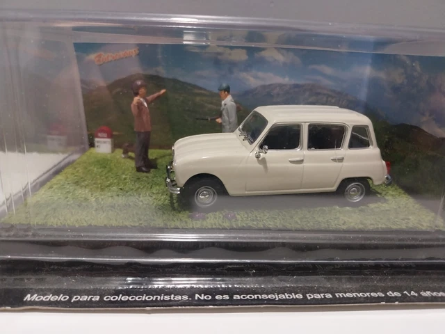 Maquette Renault 4 Blanche 1/43 IXO - Série Route Bleue "Une Partie De Chasse" - Neuf En Boîte (Occasion)