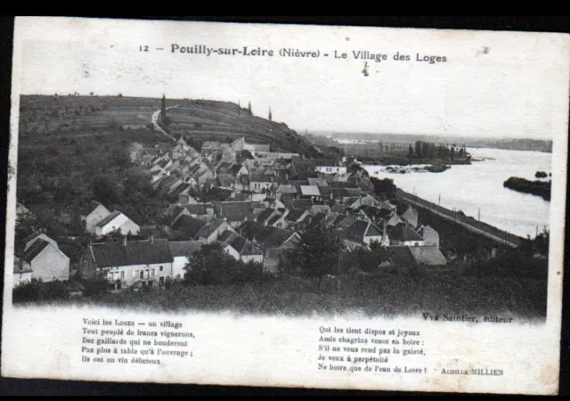 POUILLY-sur-LOIRE / LES LOGES (58) VILLAS & VOIE FERROVIAIRE sur bord de LOIRE