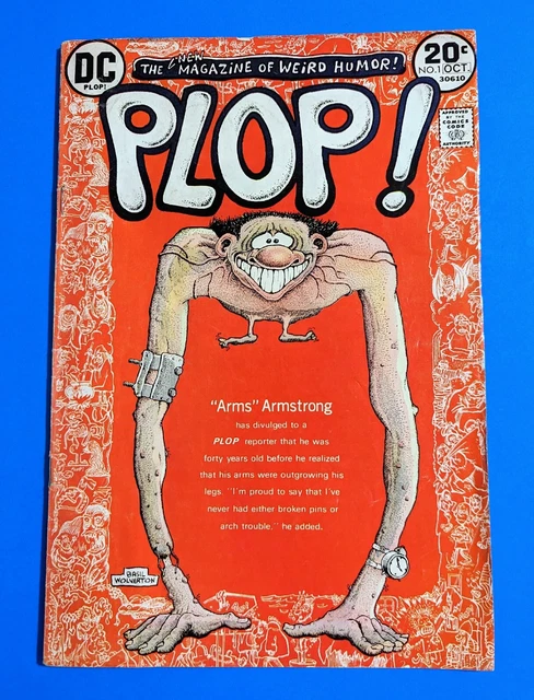 Plop! Vol 1 #1 1973 DC Comics First Issue Basil Wolverton Cover Vtg Weird Comic
