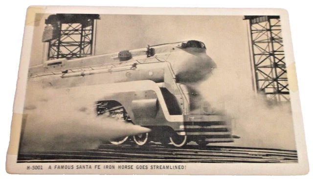1930's FRED HARVEY SANTA FE CHIEF UNUSED POST CARD