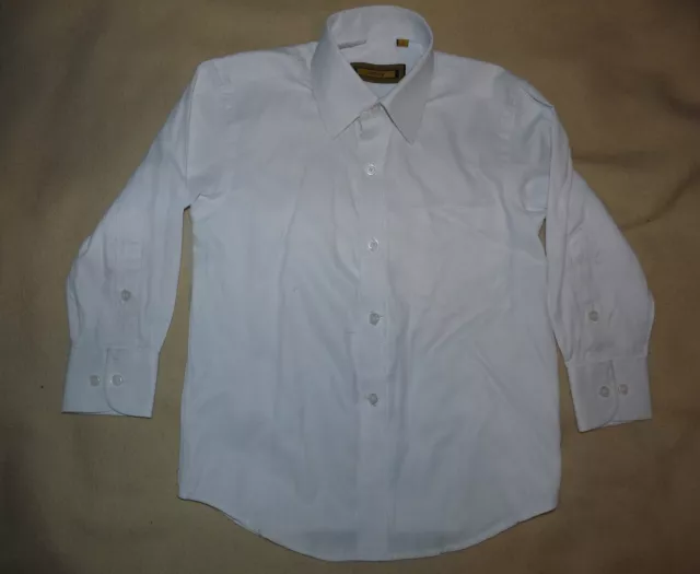 Chemise blanche manches longues fête cérémonie mariage garçon 5 ans BE