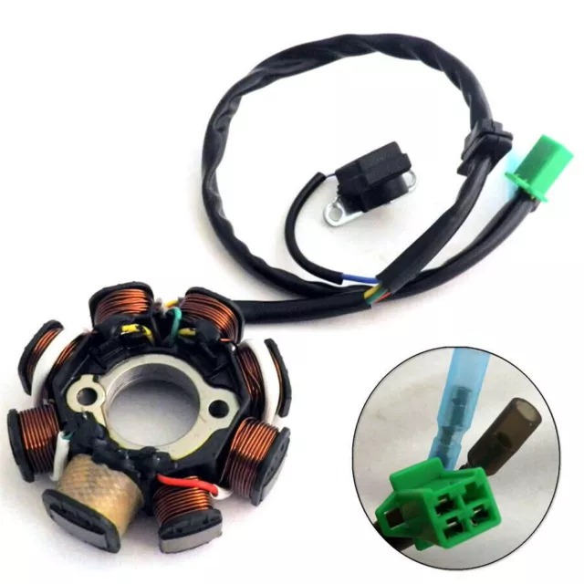 DC Ignition Stator Magneto Coil Generator 8 Pole For GY6 150cc 125cc Scooter ATV