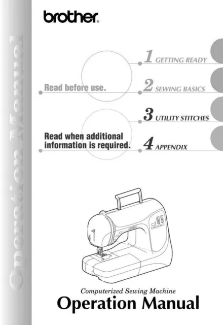 Brother NX 200 Sewing Machine Owners Instruction Manual Reprint FREE SHIPPING