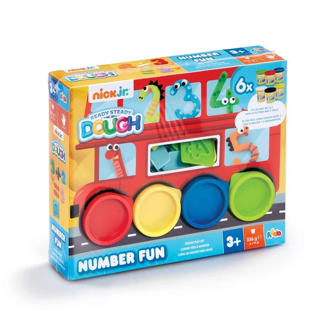 NICK JR. READY Steady Dough Numbers Fun Play-doh Playset (nuovissimo ...