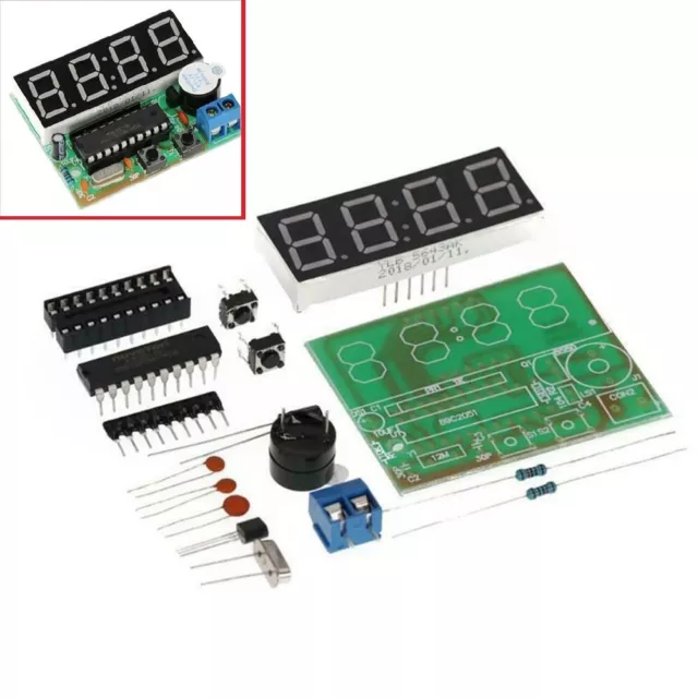 Horloge électronique précise temps de déplacement AT89C2051 pour la pratique