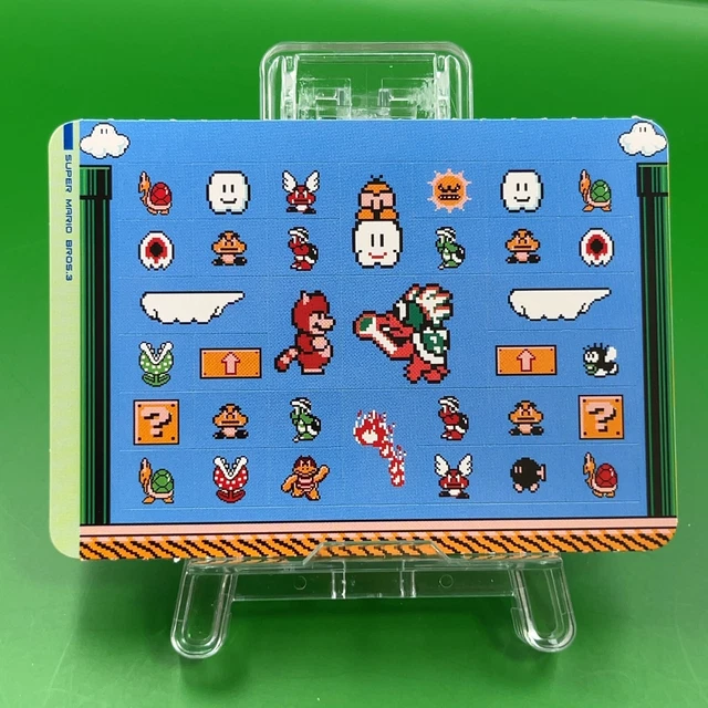 SUPER MARIO BROS 3 004 History Book Sealdass Sticker Famicom Japanese ...