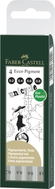 Tintenschreiber ECCO PIGMENT 4er Set Stück Unbestimmt Faber-Castell GmbH&Co.