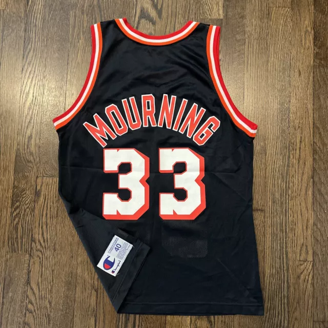 90's Alonzo Mourning Miami Heat Champion NBA Jersey Size 48 – Rare VNTG