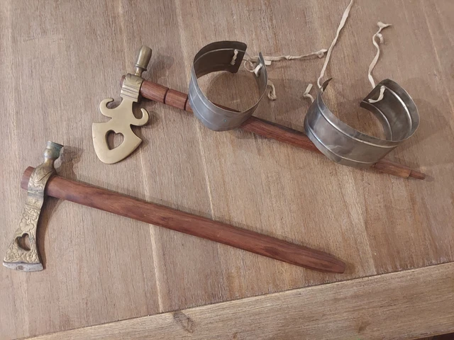 NATIVE AMERICAN TOMAHAWK Hatchet Axe Functional Smoking Hawk Pipe $50.