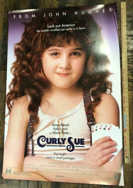 VINTAGE MOVIE POSTER "Curly Sue" Original One Sheet 1991 D/S John Hughes Rolled