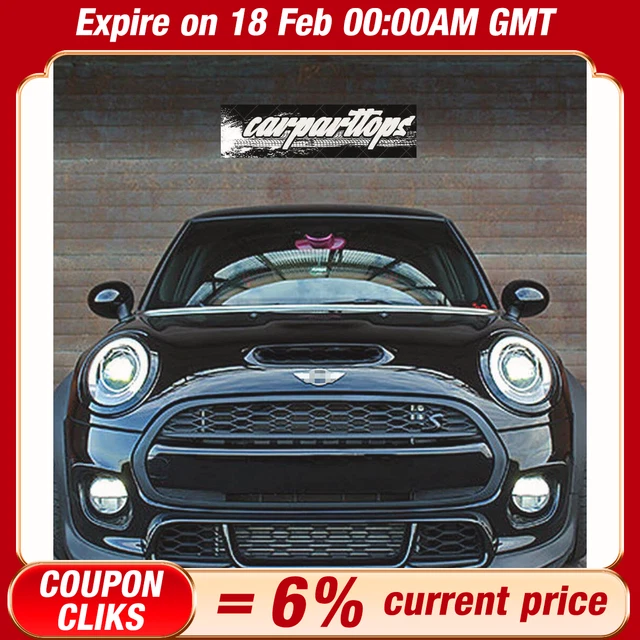 Front Black Bumper Number Plate Cover For 2014-2018 Mini Cooper - OEM 51117337791