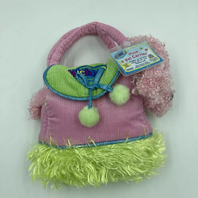 Webkinz Pink Green Purse Dog Plush Pocketbook Puppy Stuffed Animal 2