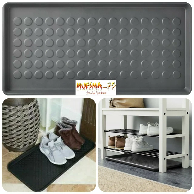 BAGGMUCK Shoe tray, indoor/outdoor, gray - IKEA