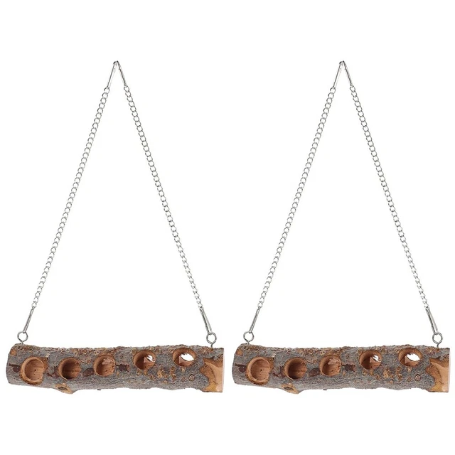 2x Papagei Käfig Biss Spielzeug Vogel Schaukel Leiter Vogel Käfig Leiter