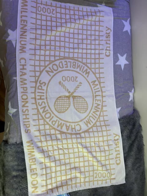 Wimbledon Millennium Championship Towel Year 2000 ***RARE****