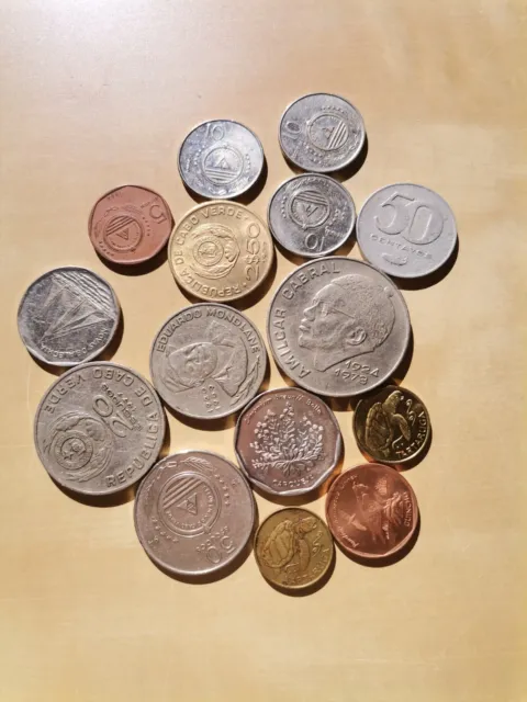Münzen, Sammlung, Konvolut, Kap Verde, 15 Stück !