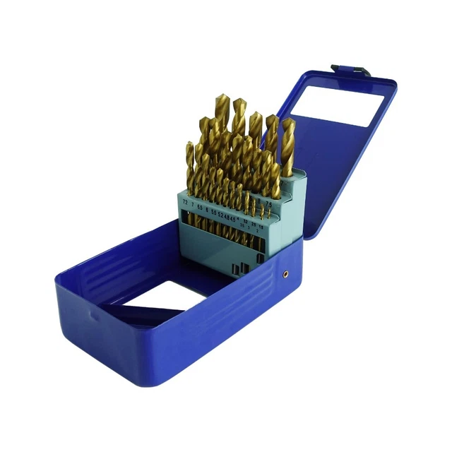 Titan avec Couche HSS Foret Forets Hélicoïdaux Ensemble 28-teilig
