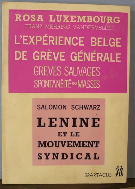 Rosa Luxembourg. L' expérience Belge de grève générale, Schwarz: Lénine et le