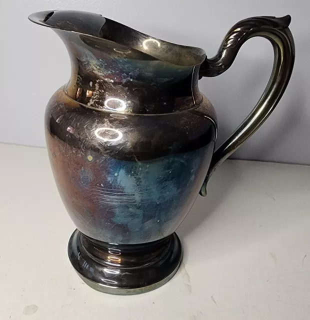 Vintage Stainless Restaurant Water Pitcher Pitcher With Ice Guard Diner  Style Metal Pitcher -  Israel