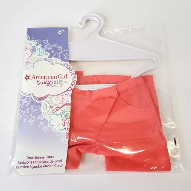 American Girl TRULY ME CORAL SKINNY PANTS For 18” Dolls NIP NEW Mix N Match
