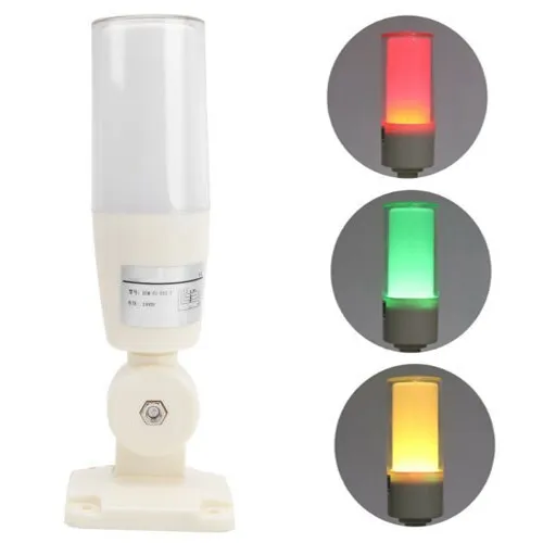 Lampe stroboscopique à LED rouge rotative d'urgence 12-24 Vdc avec