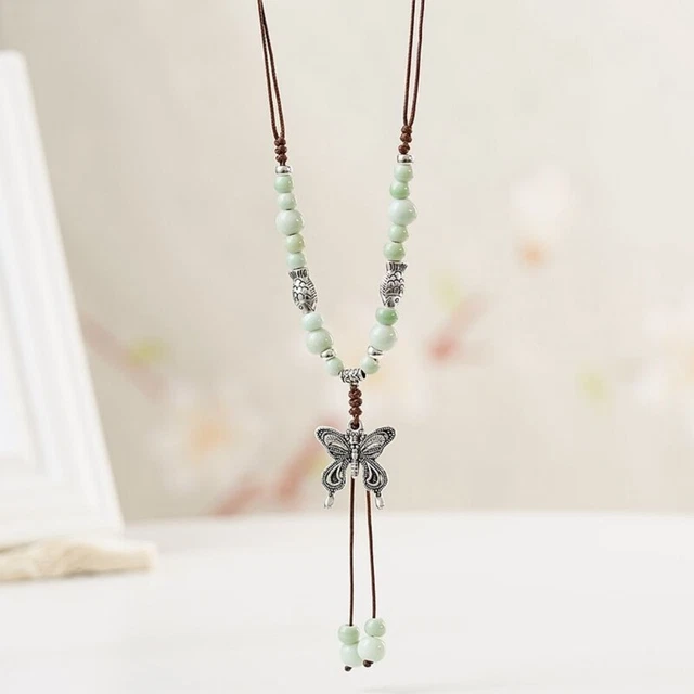 Dainty Bead Sweater Chain Anniversary Birthday Gifts Clavicle Chain Women