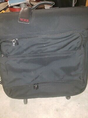 Vintage Large Tumi Black Nylon Extended Trip 4 Wheeled Garment Bag