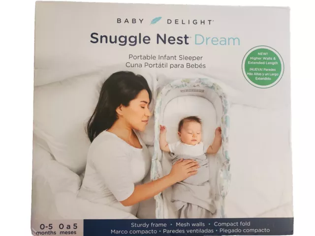 New Baby Delight Snuggle Nest Dream Portable Infant Sleeper