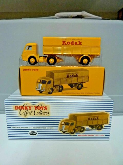 Camion Dinky Toys France - Semi-remorque Panhard Kodak - 32AJ - ZAMAC (occasion)