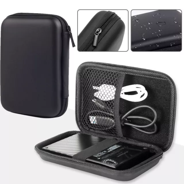 Shockproof Waterproof External Hard Drive Case, Storage Carrying Travel Case UK