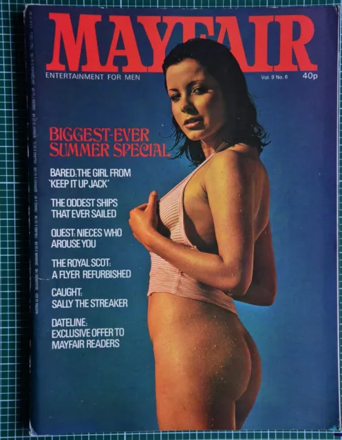 Vintage Mayfair Magazine - Volume 9 Number 6. 1974. 