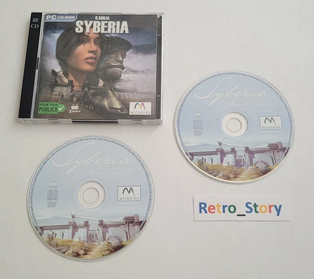 Jeu PC Syberia 1 & 2 Coffret - Aventure Point & Click - Version FR - Bon état