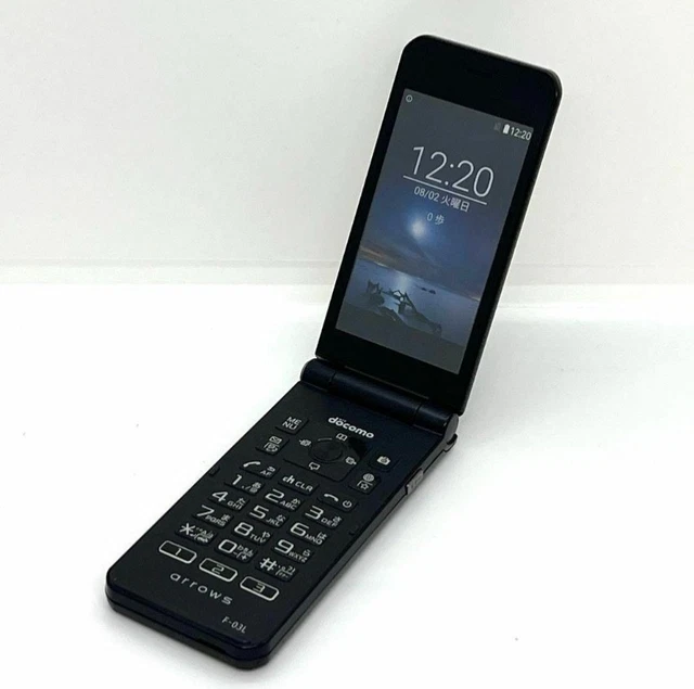 FUJITSU ARROWS F-03L Black DOCOMO SIM unlocked Flip Phone