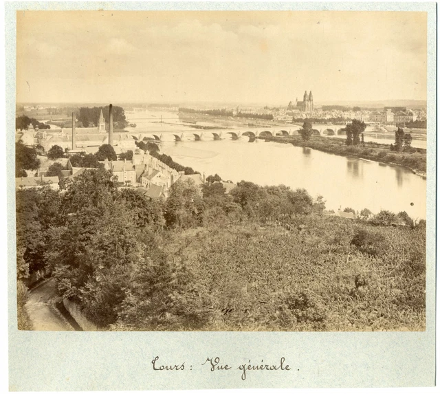 Tirage Albuminé Vintage - Vue Générale D'Antibes, France - Circa 1880 - Format 21x27 Cm - Photo Ancienne