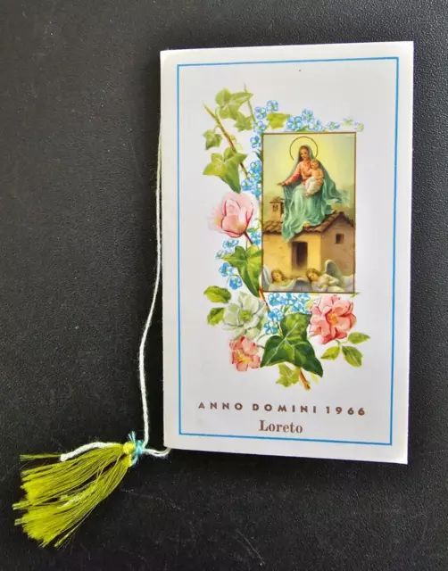 Calendarietto Religioso Anno Domini 1966 Santa Casa Madonna di Loreto