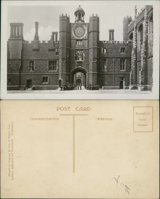 Hampton Court Palace Clock Court Gale & Polden RP Real Photo