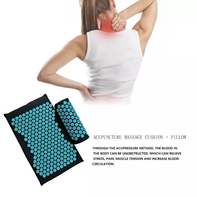 Cuscino massaggio agopuntura occitop cuscino tappetino yoga muscolo spike pad (2 pz/set)