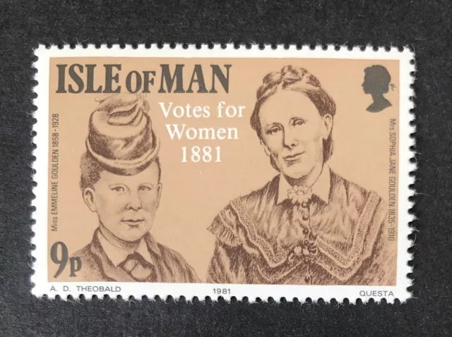 Isle Of Man Iom 1981 Mnh Women Suffrage Stamp - Free Uk P&P