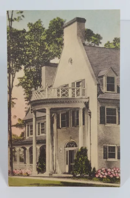 Penn State College PA Nittany Lion Inn Vintage HandColored Postcard Old 1940s