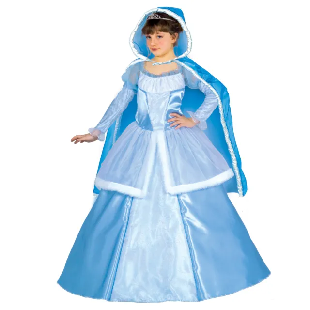 Ciao Abito Costume Carnevale Principessa Dei Ghiacci Azzurro Bambina