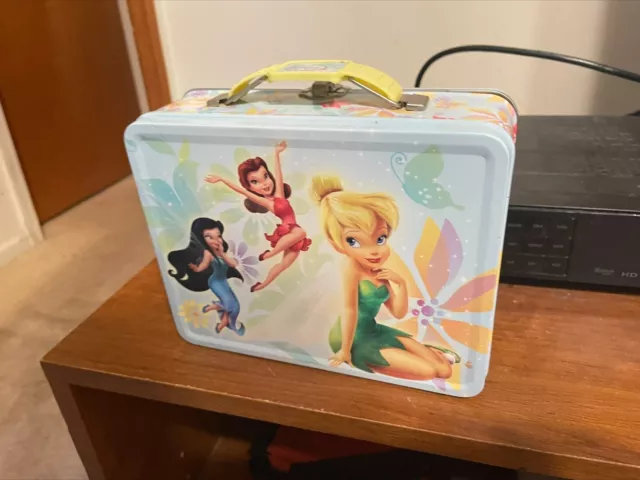 Tin Box Company Disney Fairies Tinkerbell Metal Tin Lunch Box Collectible 2