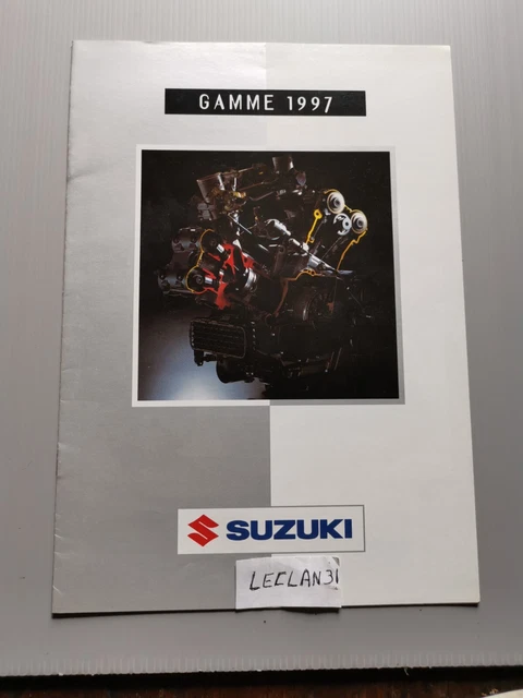 Suzuki Brochure catalogue moto gamme 1997, 12 pages TBE