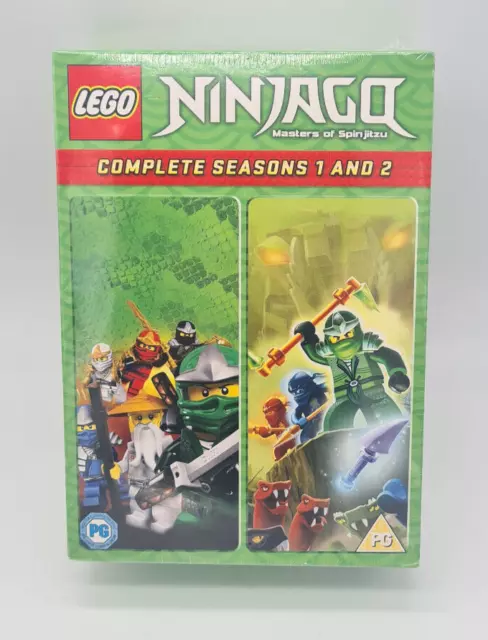 Lego Ninjago Masters of Spinjitzu Seasons 1 And 2 DVD 2015 Boxset New Sealed