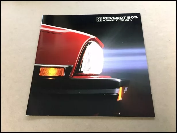 1988 Peugeot 505 Sedan 34-page Factory Car Sales Brochure Catalog - Turbo