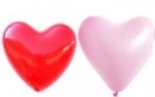 Globos Forma de Corazón 25 CM Ø Unicolor